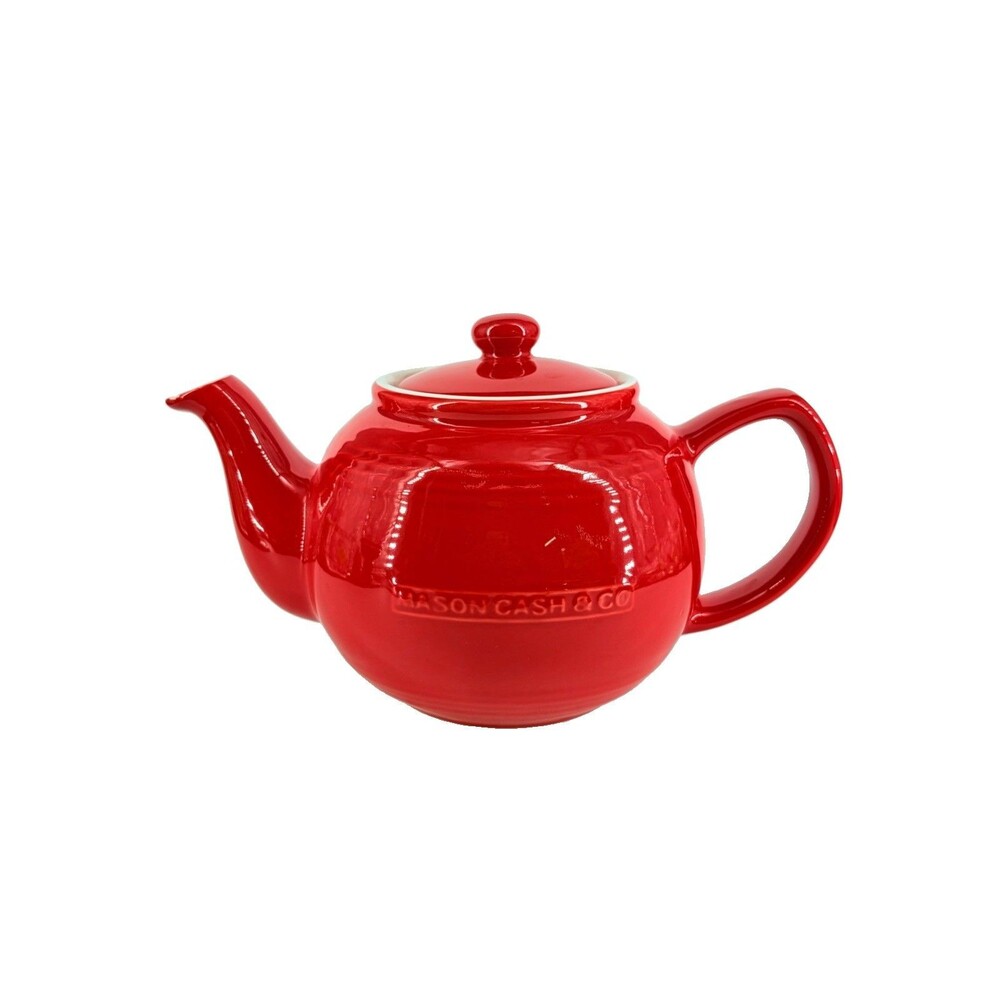 Mason Cash Heritage Red Ceramic Teapot England Tea Pot 4 Cup (READ)
